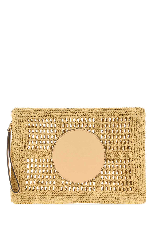 Raffia Ella Clutch Natural Portafogli