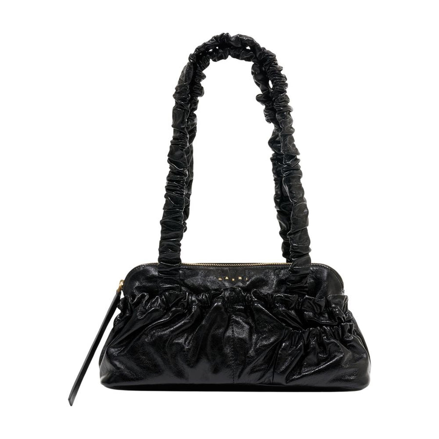 Marni calfskin shoulder bag in black