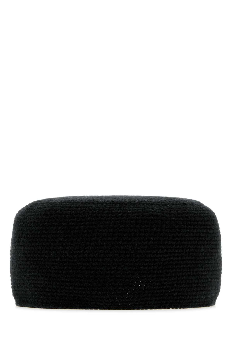 Black Cashmere Perleaf Hat Charcoalmelange Exterior: Cappelli