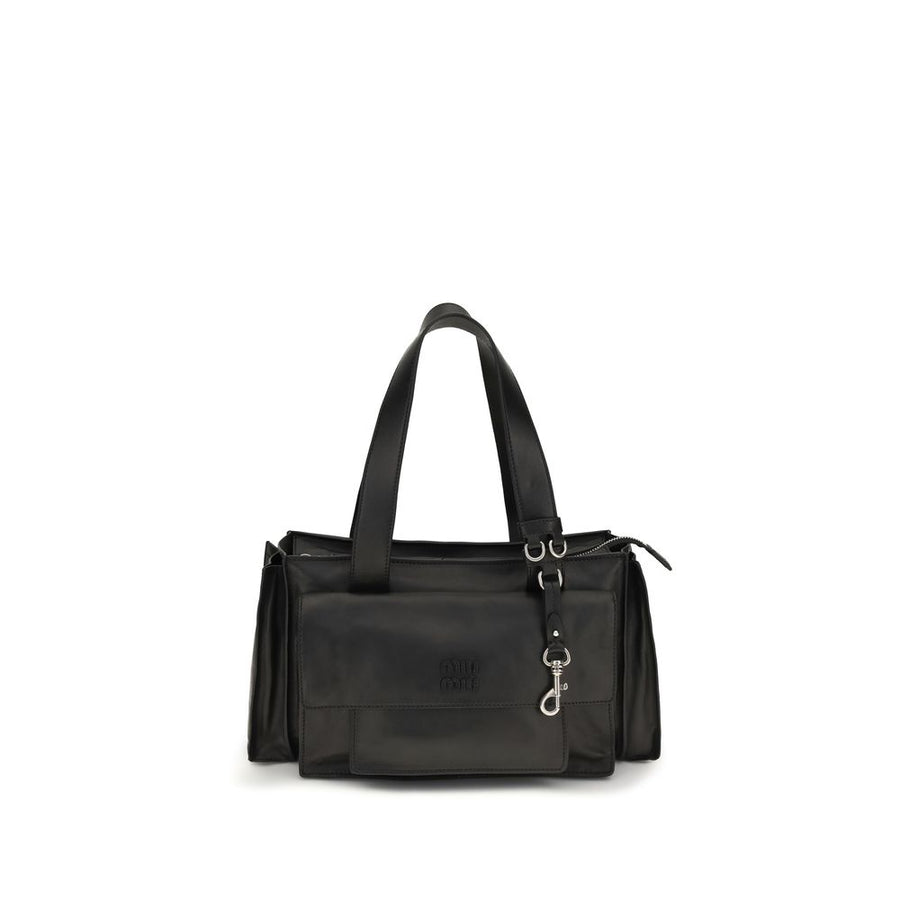 Miu Miu 100% Calf Leather Bos Taurus shoulder bag in black