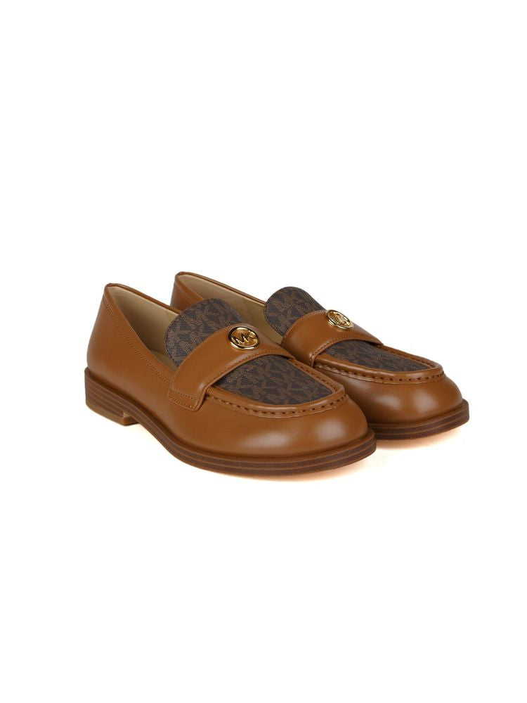 Michael Kors Faux leather upper loafer in brown