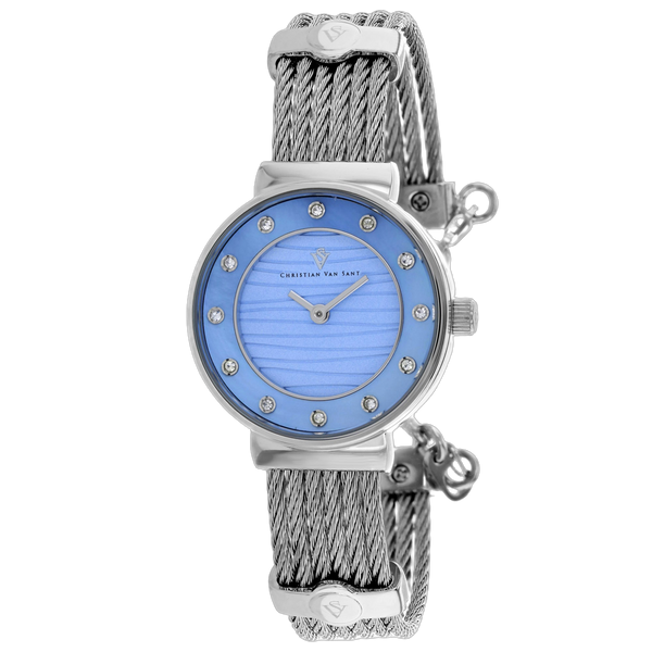 Christian Van Sant Stainless steel case watch in blue