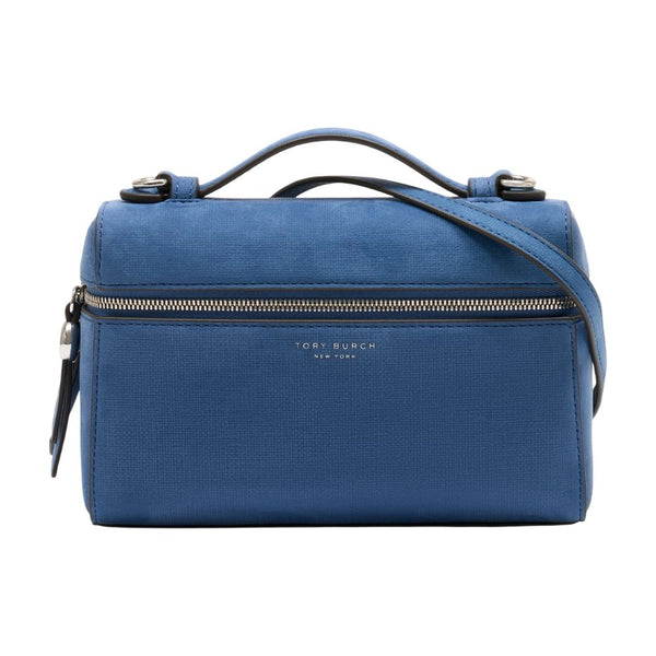 Tory Burch cowhide top handle bag in blue