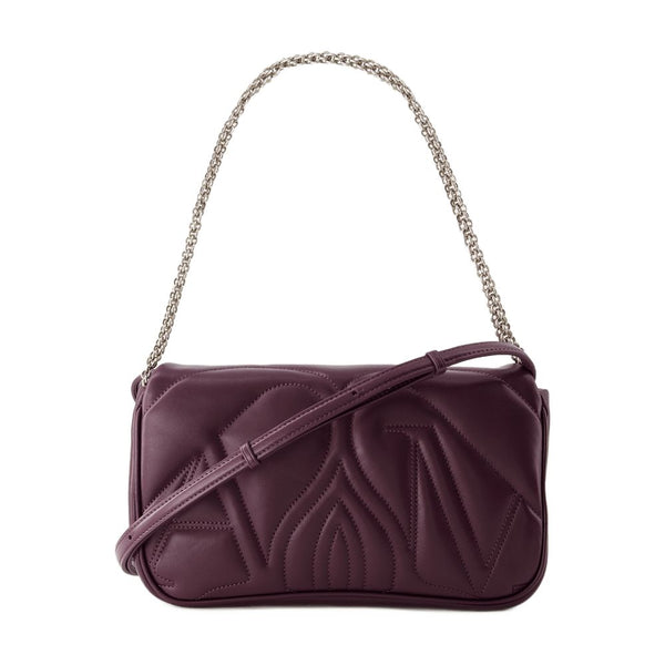 Alexander McQueen Leather shoulder bag in purple