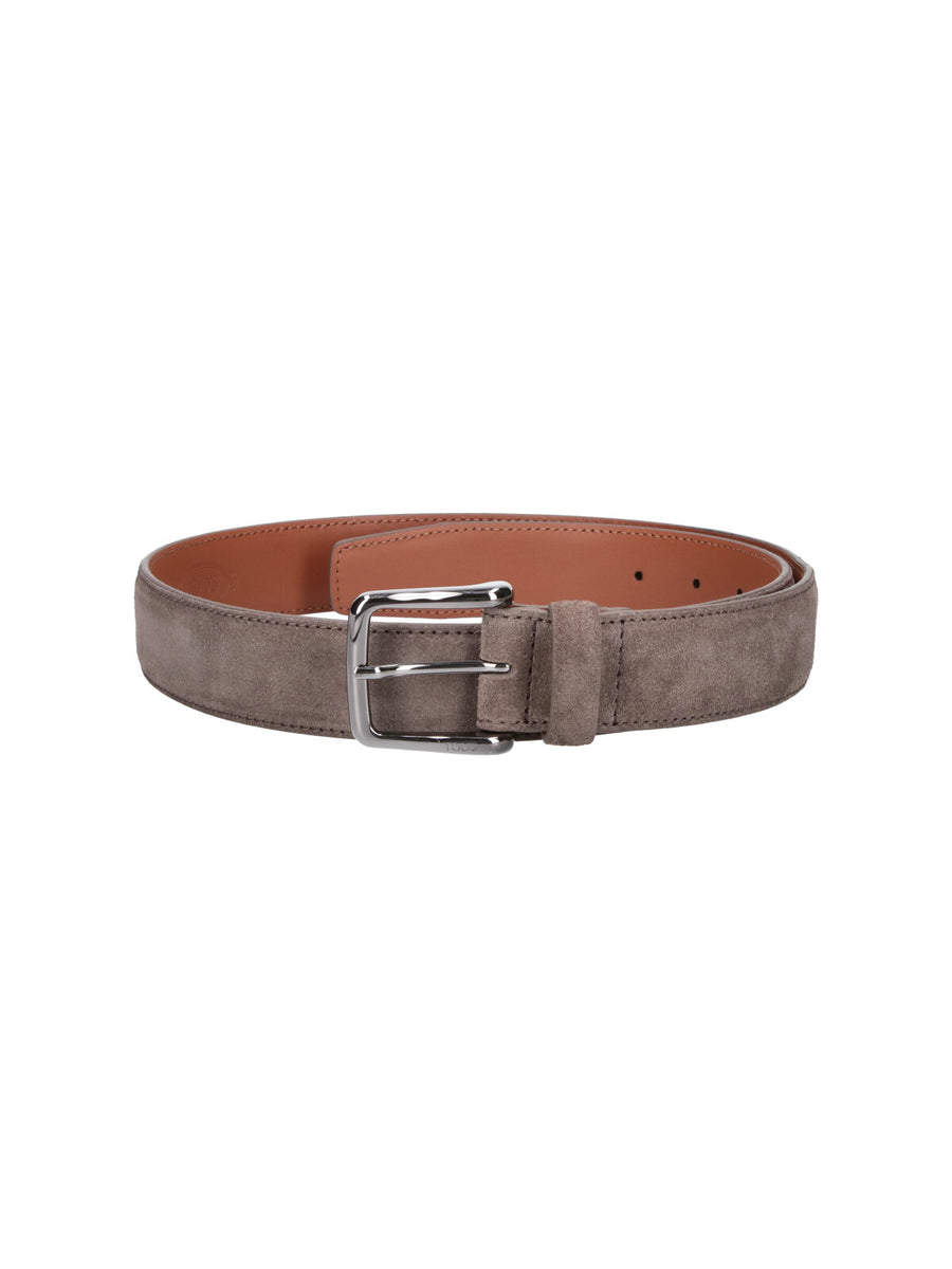 Tod's 100% Calf Leather belt in gray