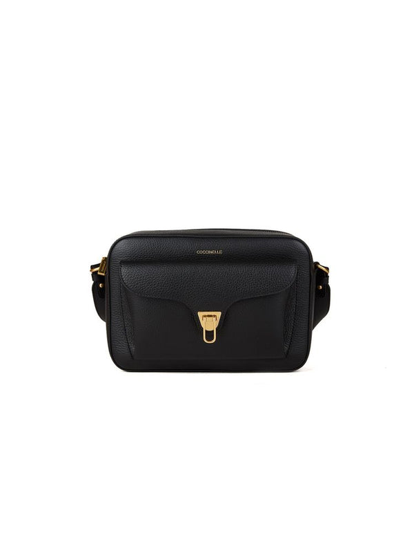 Coccinelle 100% Cowhide; Lining: 100% Cotton; Inside Material: 60% Polyamide crossbody bag in black