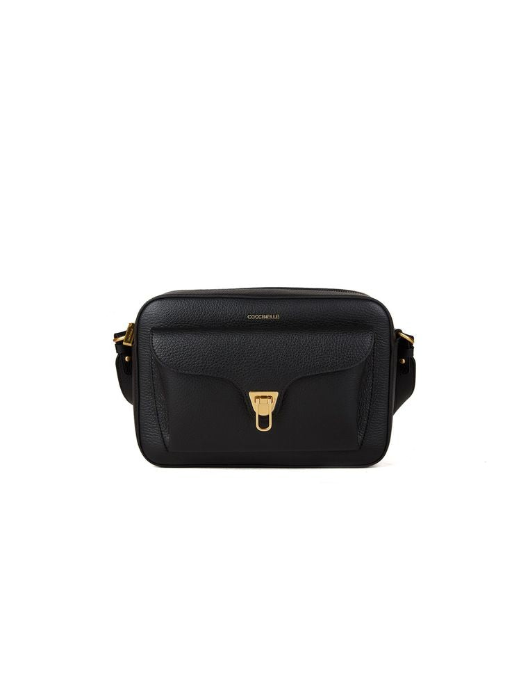 Coccinelle 100% Cowhide; Lining: 100% Cotton; Inside Material: 60% Polyamide crossbody bag in black