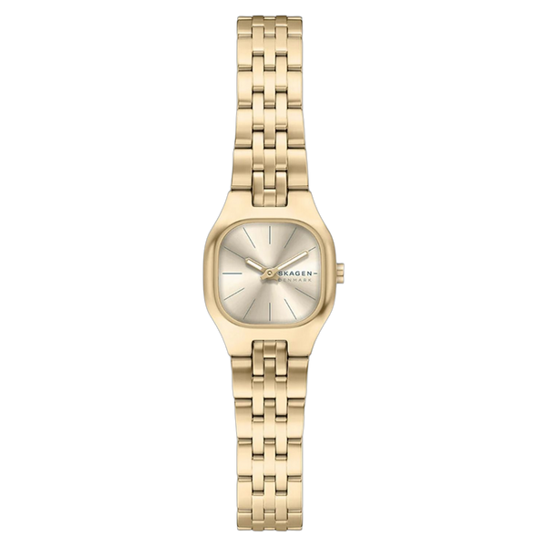 Skagen Stainless steel case watch in gold