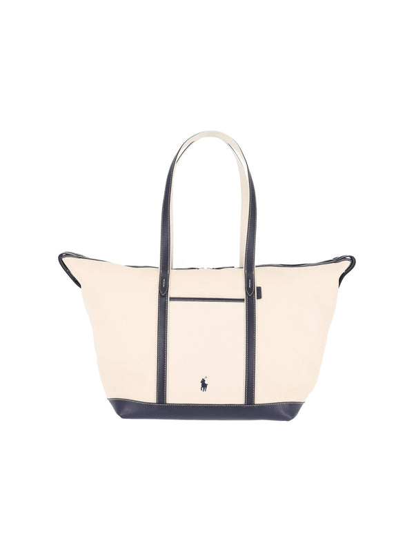 Polo Ralph Lauren 80% Cotton tote bag in white