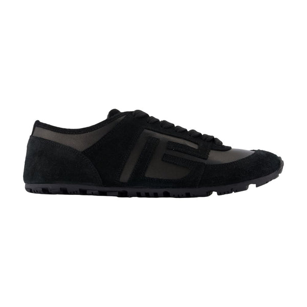 Balmain lambskin sneaker in black