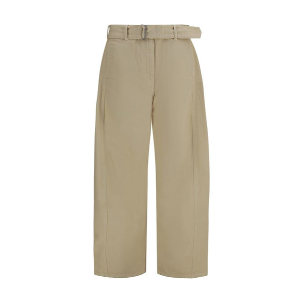 Magda Butrym 100% Cotton trousers in beige