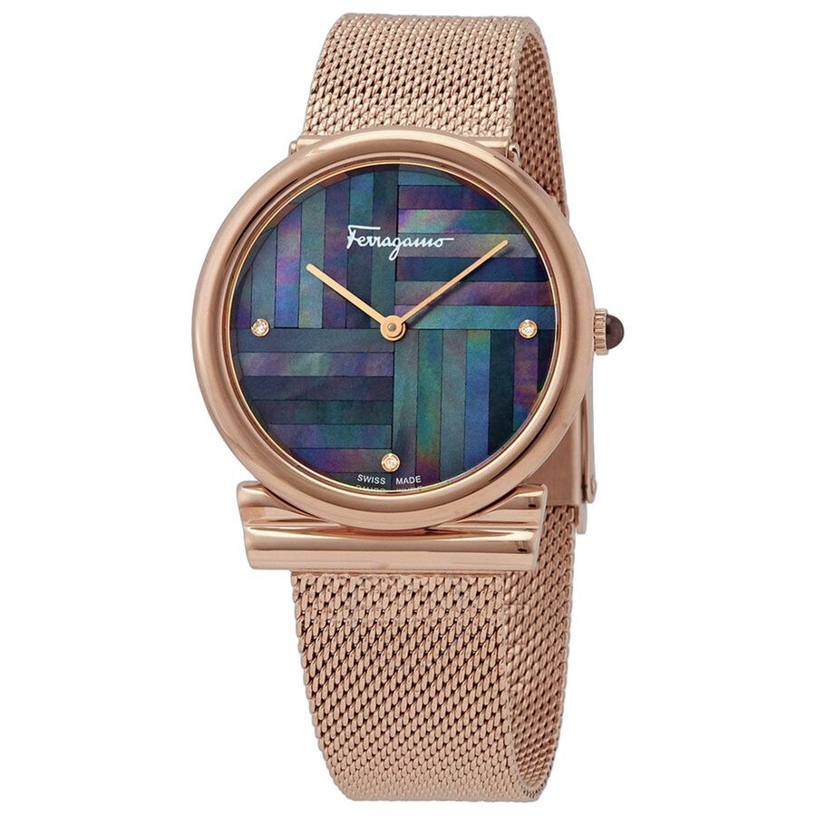 Ferragamo watch in rose gold