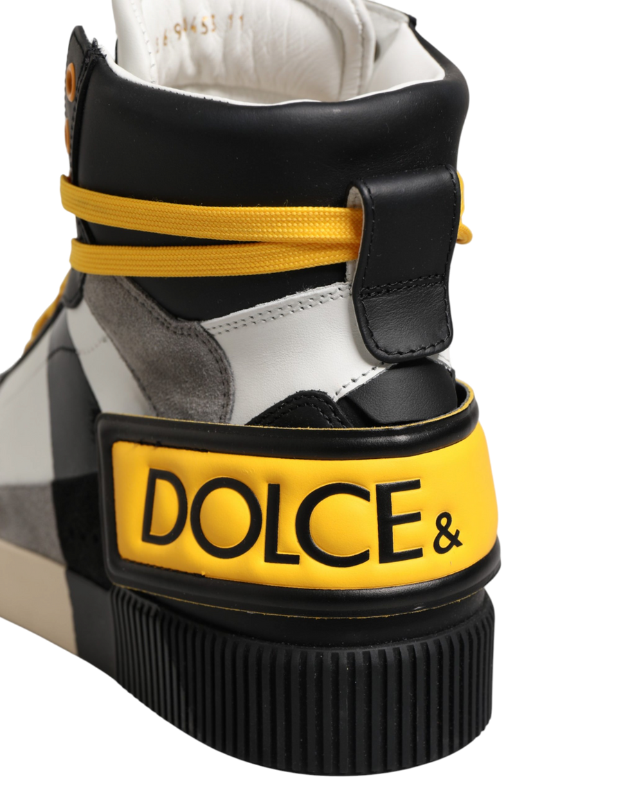 Multicolor Calf High Top Sneakers Shoes Leather