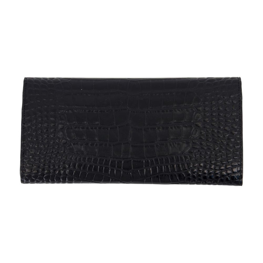 Toteme Exotic leather coin purse in black