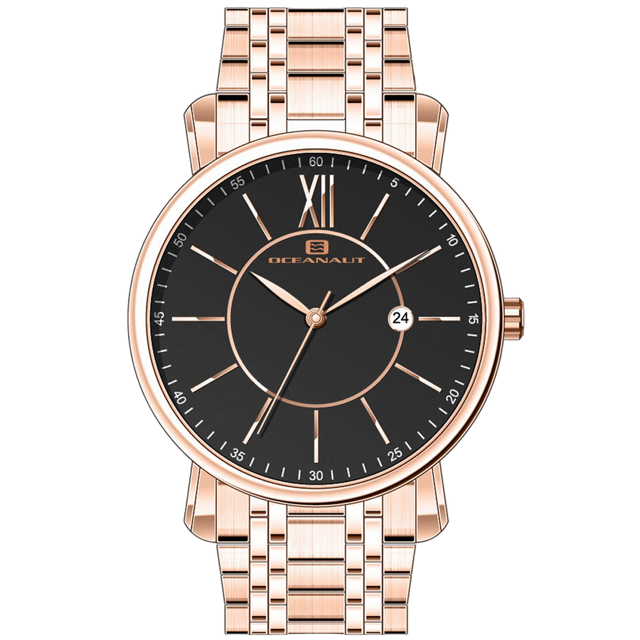 Oceanaut Stainless steel case watch in black