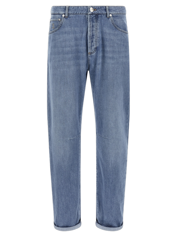 Brunello Cucinelli 100% Cotton jeans in blue
