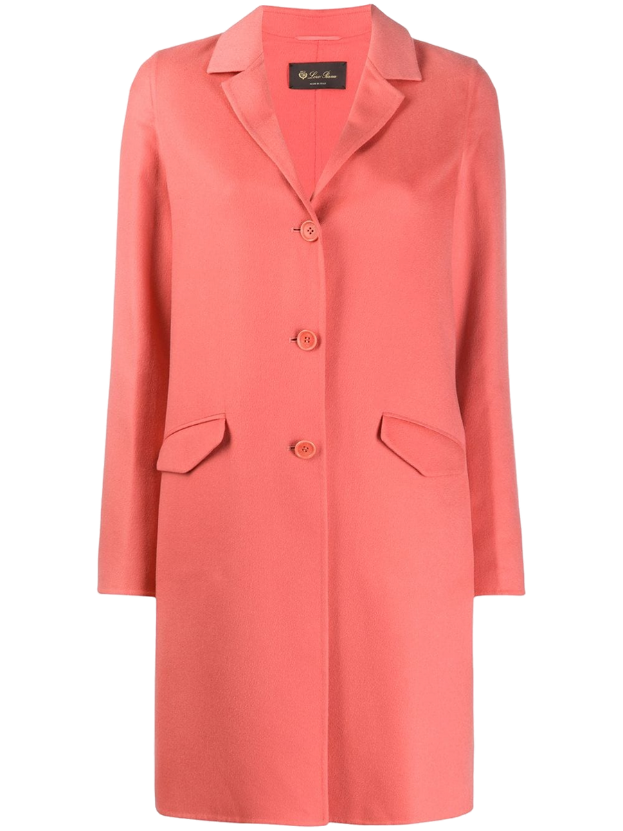 Loro Piana Cashmere blend coat in pink