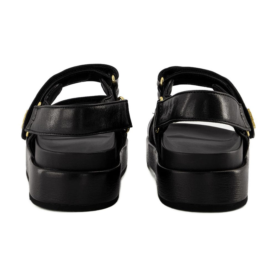 Tory Burch Lambskin sandals in black