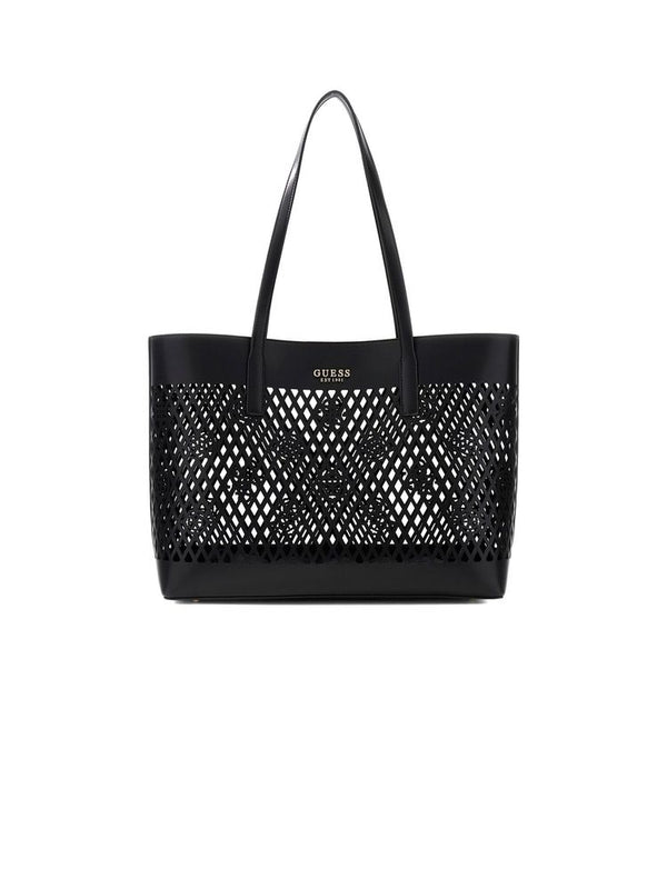 Guess 100% Polyurethane tote bag in black