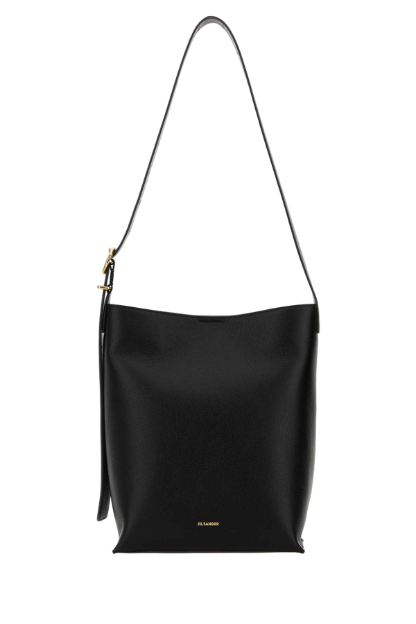 Black Leather Cannolo Shoulder Bag Borse A Tracolla