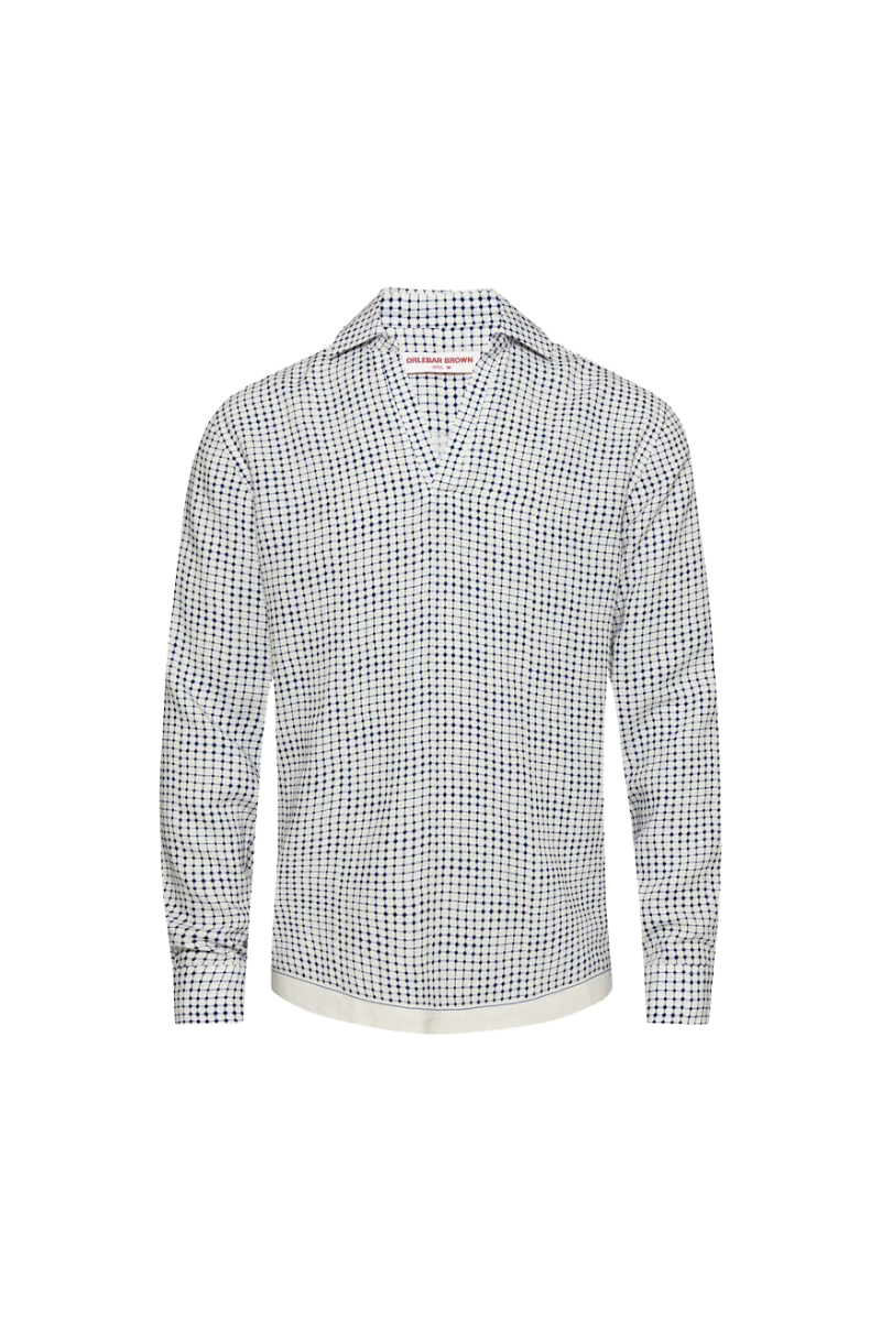 Orlebar Brown 80% Viscose shirt in white