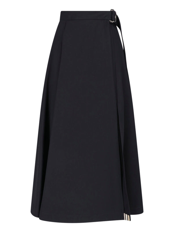 Burberry 100% wool skirt in black