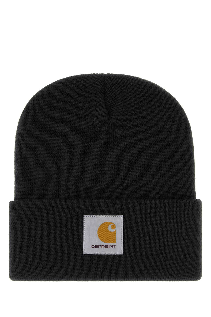 Black Knit Short Watch Hat Exterior: Acrylic Cappelli