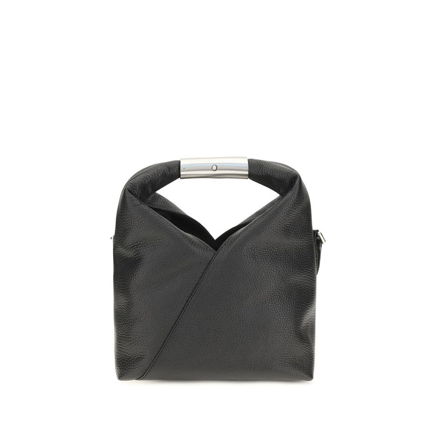 MM6 Maison Margiela 100% Calf Leather Bos Taurus shoulder bag in black