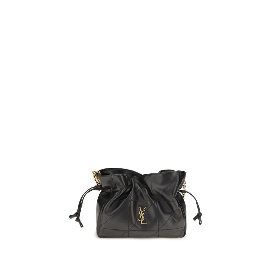 Saint Laurent 100% Lamb Ovis Aries shoulder bag in black