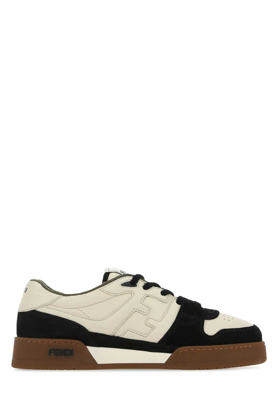 Multicolor Leather And Suede Fendi Match Sneakers F1fzb