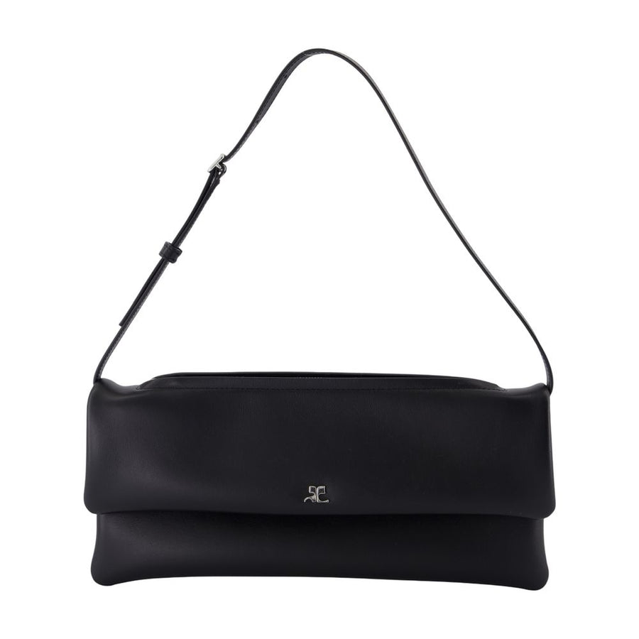 Courreges Leather clutch in black
