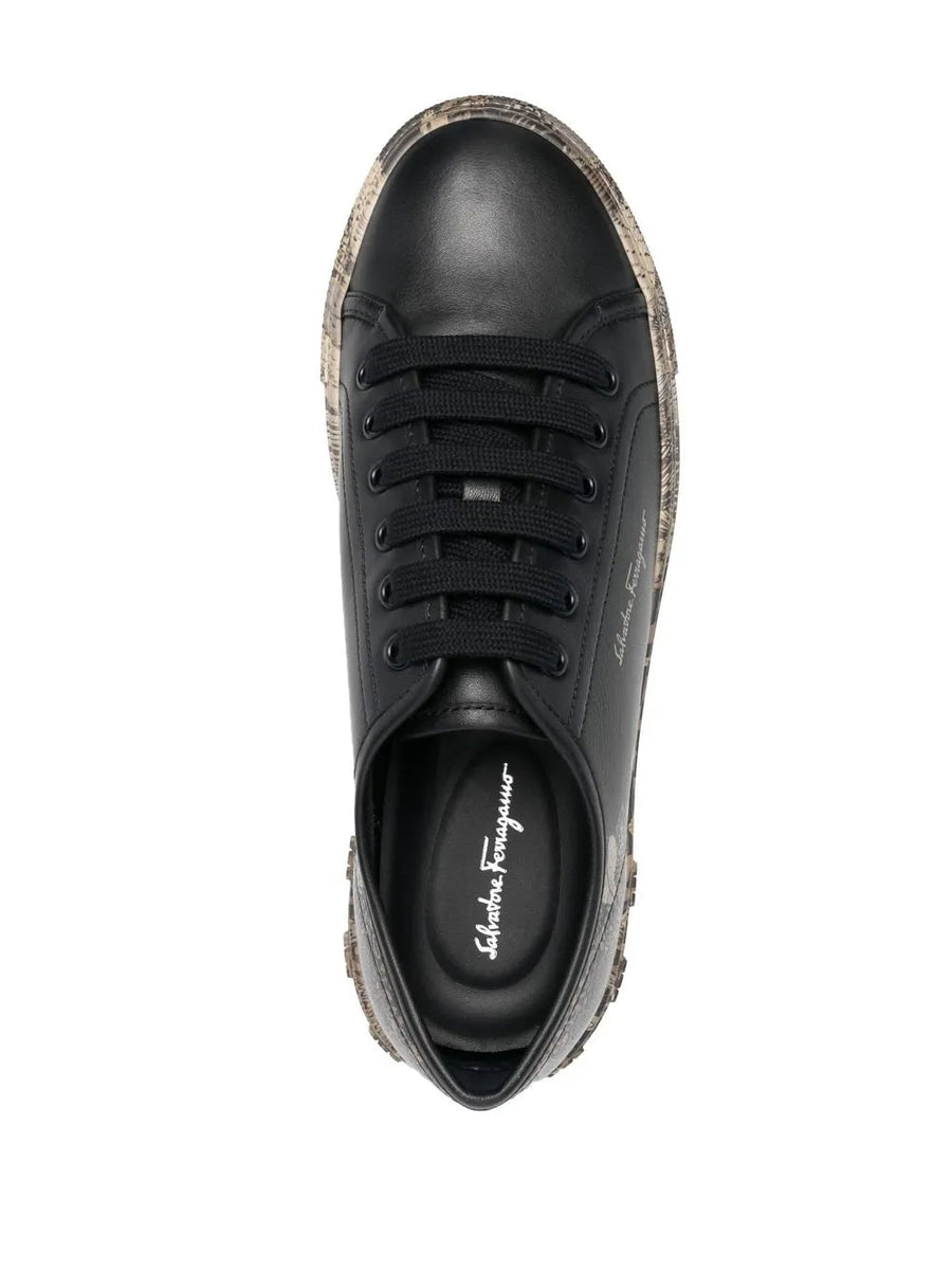 Ferragamo Calf leather sneakers in black