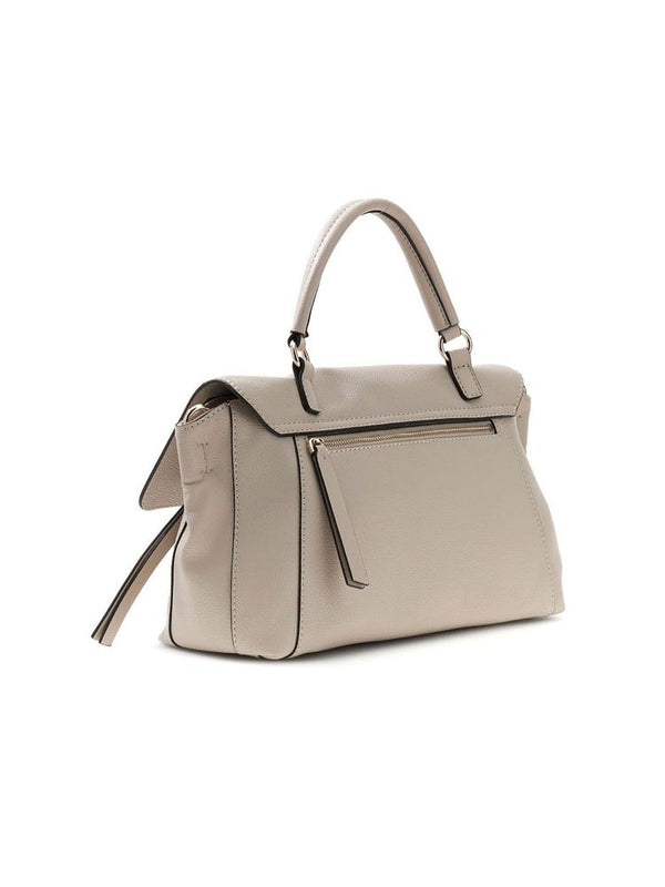 Guess 100% Polyurethane top handle bag in beige