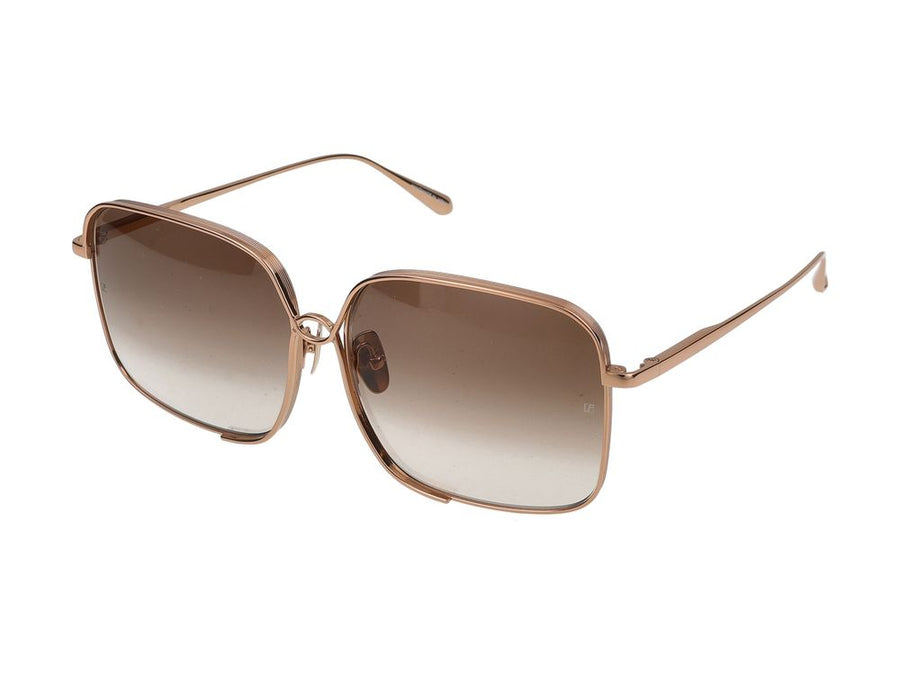Linda Farrow Genevieve Titanium sunglasses in rose gold