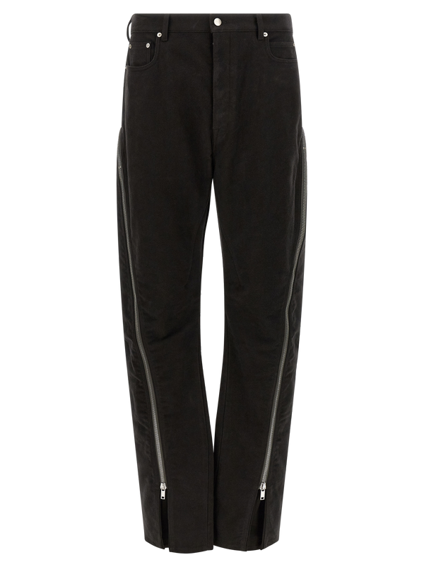 Rick Owens 100% cotton jeans in black