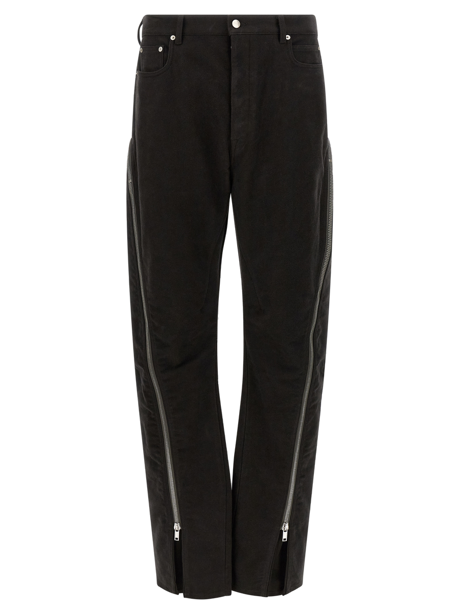 Rick Owens 100% cotton jeans in black