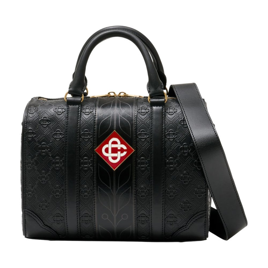 Casablanca Calfskin top handle bag in black