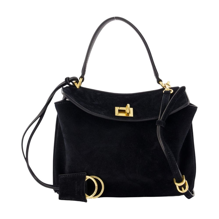 Balenciaga calfskin shoulder bag in black