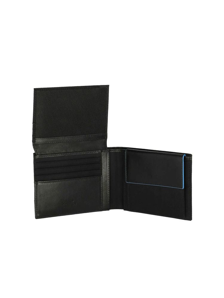 Piquadro 100% Recycled Nylon wallet in black