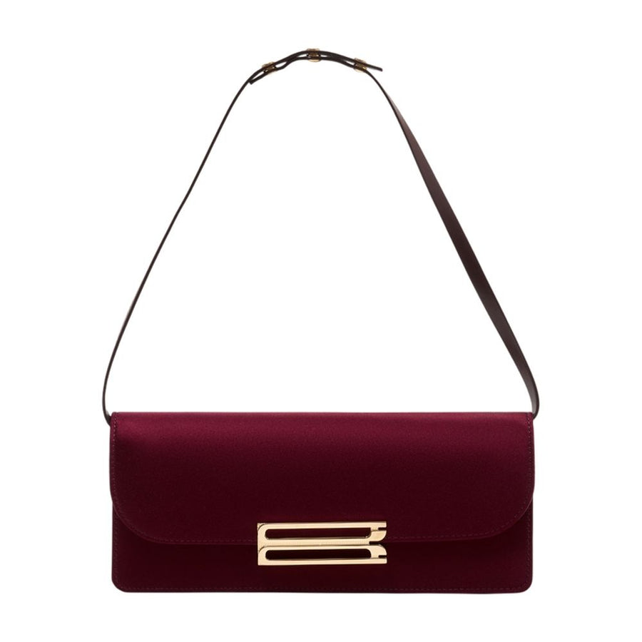 Victoria Beckham Synthetic clutch in burgundy