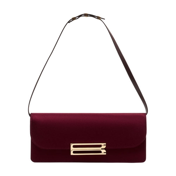 Victoria Beckham Synthetic clutch in burgundy