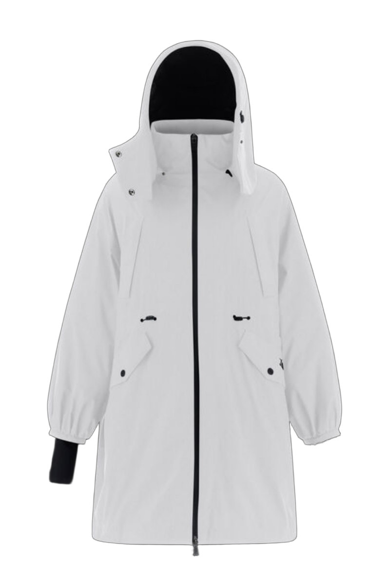 Herno External Layer: 100% Polyester; Membrane: Polytetrafluoroethylene; Lining: 100% Polyamide/Nylon; Padding: 80% Down coat in white