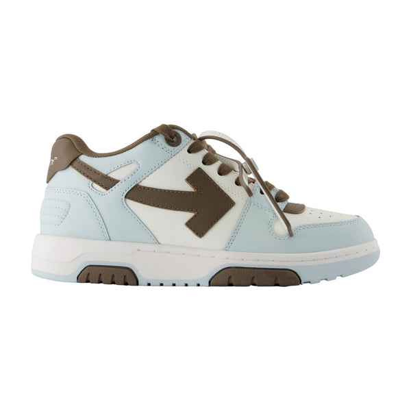 Off-White Off-white leather sneaker in blue