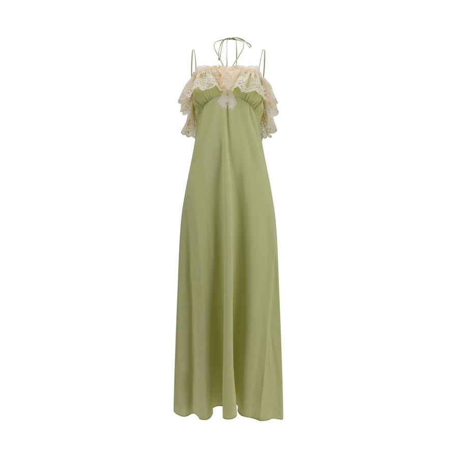 Chloé 100% Silk dress in green