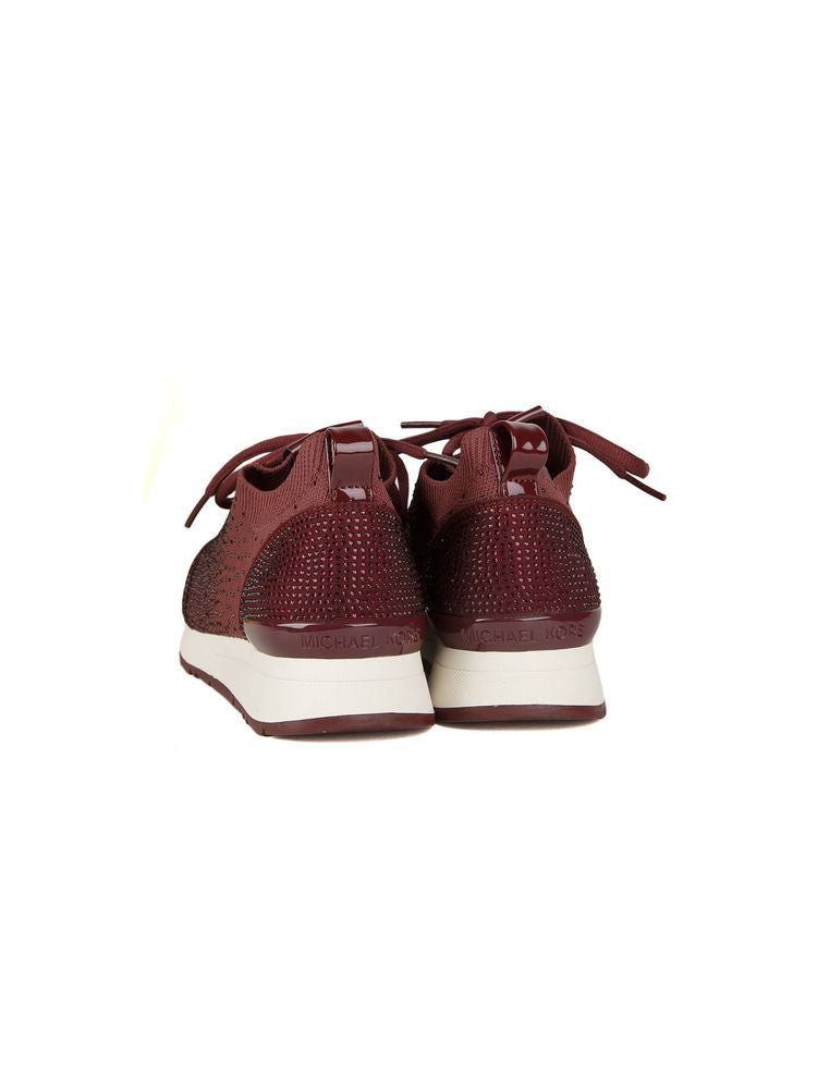 Michael Kors 80% Polyester sneaker in oxblood