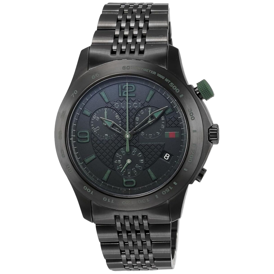 Gucci Stainless steel case watch in black