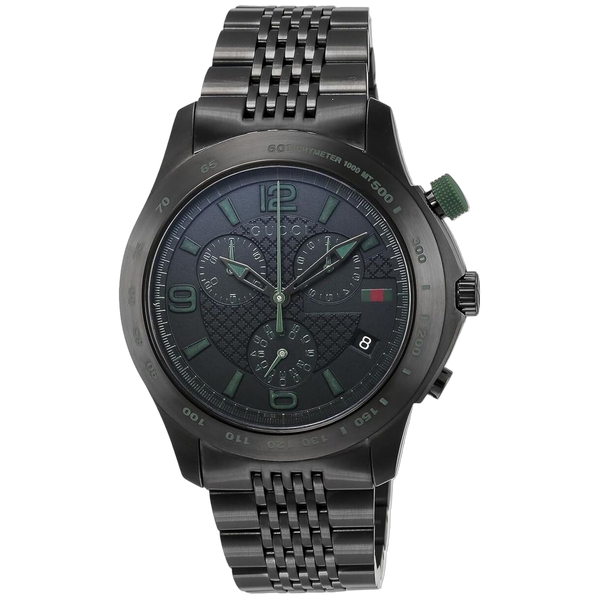Gucci Stainless steel case watch in black