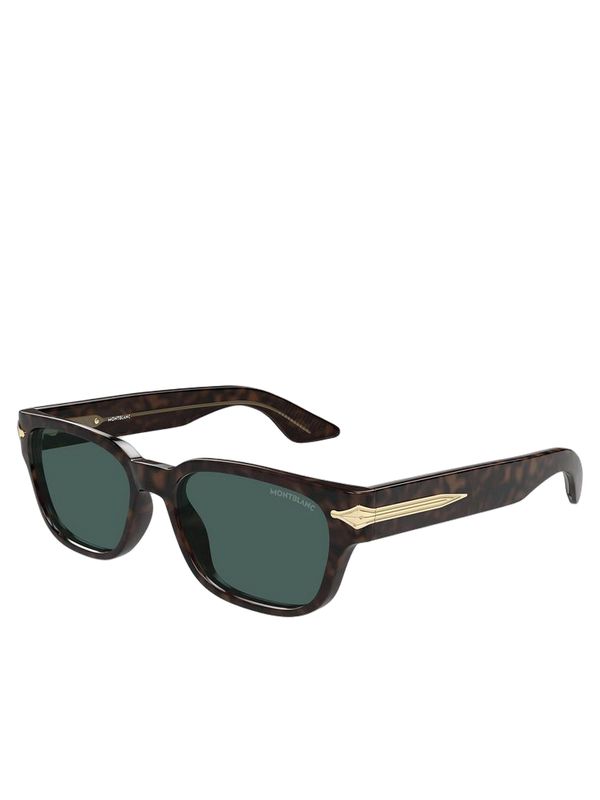 Montblanc MB0479S Recycled acetate frame sunglasses in brown