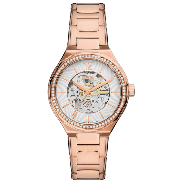 Fossil Stainless steel case watch in rose gold