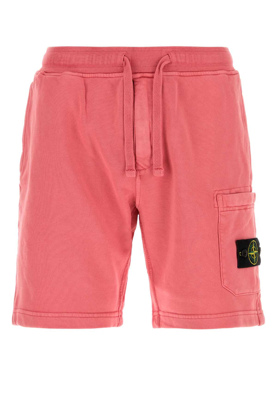 Dark Pink Cotton Bermuda Shorts Exterior